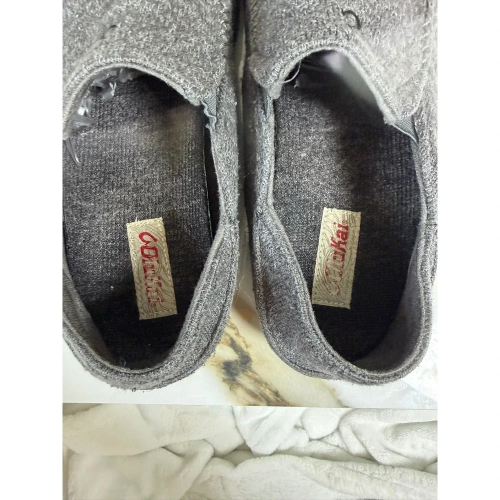Olukai Moloa Hulu Loafers Men 11 Grey Heathered Wool Blend Slip On 10411-6C6C